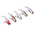 5pcs 4.5cm/3.5g Fishing Lures Bass Hard Baits Topwater Poppers Lures 3D Eyes Lifelike Swimbaits for Freshwater Saltwater