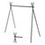 Hanging Rack Black Tripod Structure Folding Hanging Shelf with Storage Bag for Outdoor Camping Traveling Picnic