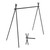 Hanging Rack Black Tripod Structure Folding Hanging Shelf with Storage Bag for Outdoor Camping Traveling Picnic