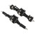 Front Rear Axle Set Aluminum Alloy CNC Complete Axle Assembly Set for Axial SCX10IIBlack