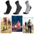 3-pack Wool Socks Anti Slip Sports Socks Outdoor Fitness Breathable Moisture Wicking Socks Wear-resistant Athletic Socks For Running Cycle Hiking Skiing