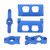 Aluminum Alloy Steering Group Servo Protector Mount Kit for Traxxas E Revo VXL 1/16 RC Car Blue
