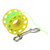 Diving Reel High Density Plastics Portable Belt High Strength User Friendly Design Diving EquipmentYellow