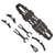 RC Car Chassis Plate High Flexibility Carbon Fiber Chassis Plate Accessory for SNRC R3G 1:10 RC Station Wagon Black