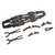 RC Car Chassis Plate High Flexibility Carbon Fiber Chassis Plate Accessory for SNRC R3G 1:10 RC Station Wagon Black