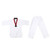 Taekwondo Uniform Striped Model Polyester Cotton with Belt Martial Arts Training Clothes for Beginner Athletes Practice XS