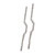 2Pcs L0035 RC Car Chassis Frame Girders Stainless Steel Chassis Frame Rails RC Car Upgrade Parts