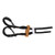 Archery Finger Sling Polyester Adjustable Fingersling Archery Bow Rope Hand Guard for Recurve Bow Replacement Accessories Black