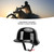 Outdoor Riding Half Helmet Motorcycle Unisex Helmet Sports Skull Helmet With Reflective Strips for Men Women Kids Glossy Black L