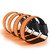 4pcs Luminous Arm Bands USB Reflective Band Bracelets for Outdoor Jogging Running Sport