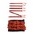 Tent Ropes Peg Buckles Reflective Ropes Set with Storage Bag for Outdoor Camping Red