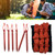 Tent Ropes Peg Buckles Reflective Ropes Set with Storage Bag for Outdoor Camping Red