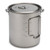 Ultralight Titanium Cup Outdoor Portable Mug Camping Picnic Water Cup with Foldable Handle 300ml / 400ml / 450ml / 750ml