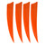 20pcs Feather Fletching High Speed Stable Flight Archery Arrows for Outdoor Arrows 4 Inch Orange