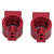 2Pcs Aluminum Alloy Rear Axle Cup High Strength RC Accessories for LC Racing PTG‑2 1/10 RC CarRed