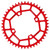 Mountain Bike 104BCD Gear Disc 46T Reduce Friction Noise Aluminum Alloy Bike Chainring for Mountain Bike Red