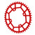Mountain Bike 104BCD Gear Disc 46T Reduce Friction Noise Aluminum Alloy Bike Chainring for Mountain Bike Red