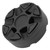 Hockey Puck Dense Texture Glossy Flat Easy Sliding Plastic Roller Hockey Puck for Daily Skating TrainingBlack