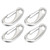 4pcs 100mm Heavy Duty Snap Rope Hook Stainless Steel Spring Snap Hook Clip Marine Grade Carabiner