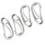 4pcs 100mm Heavy Duty Snap Rope Hook Stainless Steel Spring Snap Hook Clip Marine Grade Carabiner