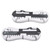 5 Degree Fins Box Surfing Board Round Cup Grid Black Rudder Slot Fin Box Includes Screws
