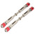 2 Pcs 107mm Stainless Steel Accessory Parts Drive Shafts for Axial SCX10 RC Crawler Car
