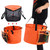 30L Folding Water Bucket Collapsible Outdoor Fishing Camping Container with Drain Mesh Bag