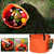 30L Folding Water Bucket Collapsible Outdoor Fishing Camping Container with Drain Mesh Bag