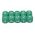 20PCS 6 Sides Number Dice Round Corner Design Plastic Dice Set Board Game Teaching Tools Green