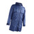 Rain Jacket for Men PVC Waterproof Windproof Hooded Raincoat with Reflective Stripes for Outdoor Hiking Fishing Daily Casual Blue M