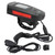 USB Bicycle Flashlight LED Computer Horn Light Bike Front Light Headlight Power DisplayBlack