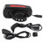 USB Bicycle Flashlight LED Computer Horn Light Bike Front Light Headlight Power DisplayBlack