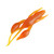25pcs Silicone Crawfish Worm Lure Bait For Carp Bass Fishing(Orange)