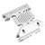 RC Car Gear Box Plate Black Anodized CNC Machining Aluminum Alloy Easy Replaceable RC Accessories for SCX6 for 1/6 Silver
