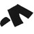 Men Swim Shorts and Cap Waterproof Adjustable Waist Strap Quick Drying Swimming Pants Black XL