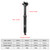 30.9mm/31.6mm Mountain Bike Seatpost with Adjustable Height MTB Cable Controlled Hydraulic Seatpost Remote Internal Inner Cable Routing Bicycle Seat Post