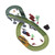 Electric Dinosaur Car Race Track Toys Puzzle DIY Splicing Blocks Children Roller Coaster Set Toy