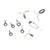 9 PCS Fishing Rod Tips Repair Kit Universal Ceramic Ring Fishing Pole Guides Eyelets Repair Kit for Fishing