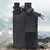 Nylon Portable Outdoor Sports Tactics Multifunction Walkie Talkie Hanging Bag Military Fan Accessory PouchBlack