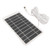 2W 5V Portable Solar Panel USB Type C High Efficiency Polycrystalline Silicon Mini Small Solar Panel for Outdoor Travel