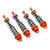 RC Shocks Replacement Damper Springs Shock Absorber Aluminum Alloy for ZD Racing 1/7 DBX07(Orange Titanium Color )