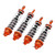 RC Shocks Replacement Damper Springs Shock Absorber Aluminum Alloy for ZD Racing 1/7 DBX07(Orange Titanium Color )