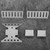 5pcs / Set Stainless Steel Axle Protective Plates Bottom Chassis Armor for Axial SCX10 III AXI03007 RC Crawler
