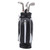 Mini Desktop  Golf Bag Pen Clock  Zinc Alloy PU Leather with Golf Pens Souvenir Set GiftBlack Silver