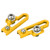 2Pcs Bike C Clamp Brake Pad Aluminum Alloy Extension C Caliper Adapter Brakes for Road BicyclesGold