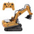 1/20 Excavator Rotate 680 Degrees 11 Channel Crawler Excavator Competition Engineering Vehicle Model Toy 2.4G Wireless for Kids2Pcs Car Battery