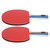 2PCS Table Tennis Rackets Inverted Rubber Paddles with 3 Ping Pong Balls (Random Color)
