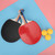 2PCS Table Tennis Rackets Inverted Rubber Paddles with 3 Ping Pong Balls (Random Color)