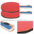 2PCS Table Tennis Rackets Inverted Rubber Paddles with 3 Ping Pong Balls (Random Color)