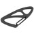 Stainless Steel Key Chain Clip Hook Buckle Spring Hook Keychain Ring Carabiner for ClimbingBlack